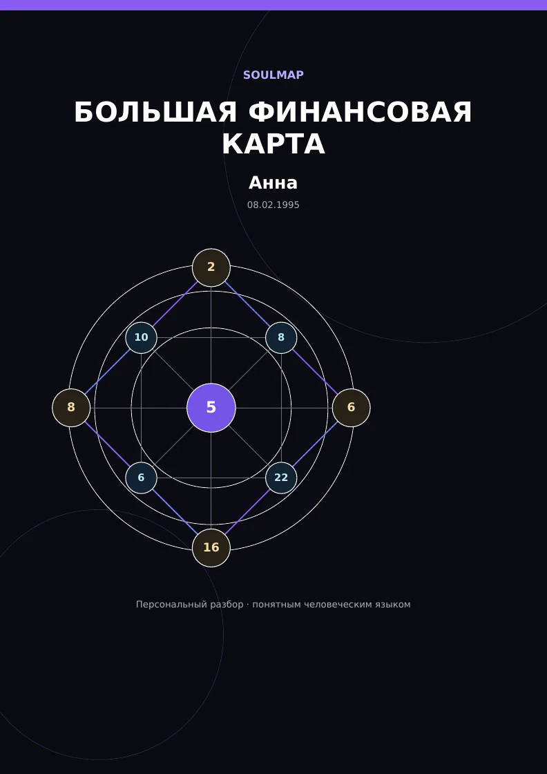Обложка финансового отчёта SoulMap